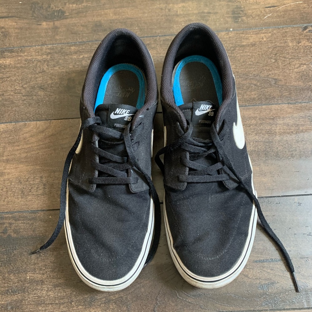 Nike SB Portmore 2 Solar Canvas Black Shoes Sz 11